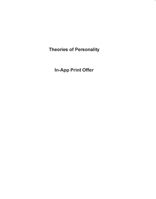 Theories of Personality: Understanding Persons [with MySearchLab Code] 0134585178 Book Cover