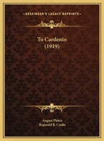 To Cardenio 1120944074 Book Cover