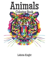 Animals: Coloring Book B08QS54D4R Book Cover