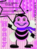 Cheyenne's stuff wide ruled composition note book: wide ruled school book, wide ruled composition book 1725520982 Book Cover