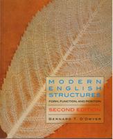 Modern English Structures: Form, Function, and Position 1551117630 Book Cover