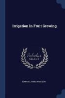 Irrigation in Fruit Growing 1377167755 Book Cover