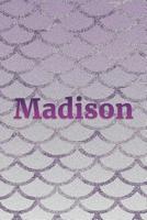 Madison: Writing Paper & Purple Mermaid Cover 1090568517 Book Cover