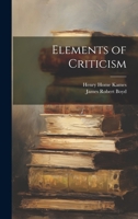 Elements of Criticism 1357242670 Book Cover