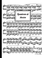 Quaderno di Musica: Quaderno di Musica Pentagrammato (Musica & Accessori) (Italian Edition) 1699797366 Book Cover