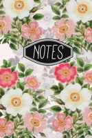 Notes: Pink Flowers Dot Grid Notebook 6x9 120 Pages 167700830X Book Cover