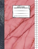 Graph Paper Composition Notebook: 110 Pages - Quad Ruled 4x4 - 8.5" x 11" Marble Large Notebook with Grid Paper - Math Notebook For Students 1694704696 Book Cover
