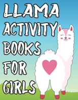 Llama Activity Book For Girls: Coloring And Tracing Sheets For Kids, Amazing Illustrations And Designs Of Llamas To Color B08L8L4V78 Book Cover