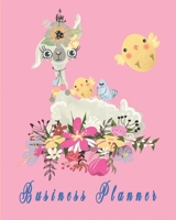 Cute Floral Business Planner for Llama Lovers and Flowers Lovers: Llama Business Planner to make your planning not boring anymore 1678498785 Book Cover