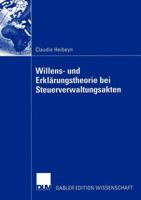 Willens- Und Erklarungstheorie Bei Steuerverwaltungsakten 3824478781 Book Cover