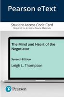 Pearson Etext for the Mind and Heart of the Negotiator -- Access Card 0135641527 Book Cover