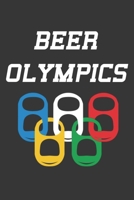 Beer Olympics Notebook: Lined Journal, 120 Pages, 6 x 9, Affordable Gift Journal Matte Finish 1704401771 Book Cover