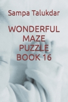 WONDERFUL MAZE PUZZLE BOOK 16 B0BL4SQXGJ Book Cover