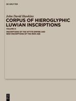 Corpus of Hieroglyphic Luwian Inscriptions: Volume III 3110770393 Book Cover
