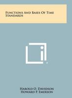 Functions And Bases Of Time Standards 125831665X Book Cover