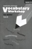 Vocabulary Workswhop Test Booklets, Level D, Form B 0821576399 Book Cover
