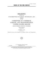 Needs of the Fire Service 1673813119 Book Cover