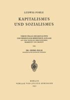 Kapitalismus Und Sozialismus 3642893201 Book Cover