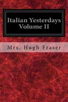 Italian Yesterdays Vol II 197776696X Book Cover