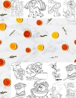 dinosaur unicorn mermaid Coloring Book for Kids Ages 4-8: Unique Coloring Pages Paperback B08DSX74WG Book Cover