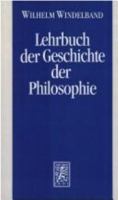 Lehrbuch Der Geschichte Der Philosophie 3161457900 Book Cover