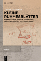 Kleine Ruhmesblätter (German Edition) 3111583031 Book Cover
