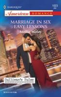 Marriage in Six Easy Lessons 0373750277 Book Cover