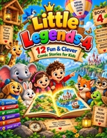 Little Legends-4: 12 Fun & Clever Comic Stories for Kids B0HKJ5XZMT Book Cover