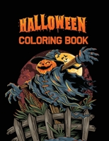 Halloween Coloring Book: Halloween Coloring Book for Stress Relieve and Relaxation, Halloween coloring pages including pumpkins, witches, skeletons, Spider, and more. B08HPYY1ZR Book Cover
