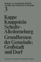 Grundformen Der Gemeinde: Grossstadt Und Drof 3322955087 Book Cover