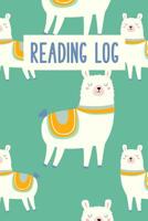 Reading Log: Easy to Use Layout for Kids of All Ages to Chart Summer and School Book Progress Cute Llama Pattern Cover Design 1073384209 Book Cover