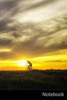 Notebook: Cyclisme, Paysage, Soleil, Nuages Carnet / Journal / Livre d'�criture / Calepin / Agenda / Notes - 6 x 9 pouces (15,24 x 22,86 cm), 150 pages, surface brillante. 1708196978 Book Cover