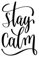 Stay Calm: 6x9 College Ruled Line Paper 150 Pages 1098542428 Book Cover