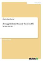 Beweggründe für Socially Responsible Investments 3668719462 Book Cover