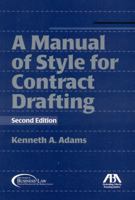 Manual of Style for Contract Drafting