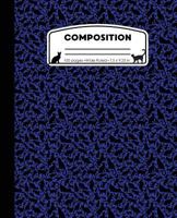 Composition : Cat Pattern Blue Marble Composition Notebook Wide Ruled 7. 5 X 9. 25 in, 100 Pages (50 Sheets) Book for Kids, School, Students and Teachers 1721691049 Book Cover