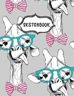 Sketchbook: Funny Giraffe Sketching Book To Practice Drawing & Doodling, Artist Paint Pad, Large Blank Pages (8.5 x 11 in) 1712203592 Book Cover