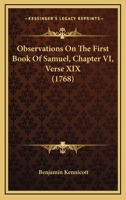 Observations On The First Book Of Samuel, Chapter VI, Verse XIX 110465122X Book Cover