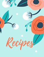 Recipes: Blank Cookbook To Write In All your Christmas Recipes 1712857495 Book Cover