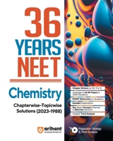 36 Years' Chapterwise Topicwise Solutions NEET Chemistry 1988-2023 9358890533 Book Cover