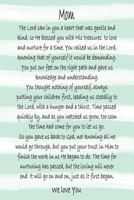 Mom We Love You Prayer Journal: Mint Green And White Stripe Watercolor 6x9 ACTS Notebook With 120 A.C.T.S. Guided Pages For Praying, Religious Mother Poem Card Alternative, Christian Gift For Women 1700547267 Book Cover