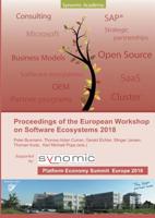 Proceedings of the European Workshop on Software Ecosystems 2018: held as part of the First European Platform Economy Summit 3748140150 Book Cover