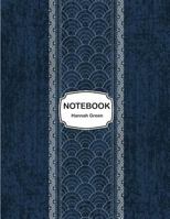 Notebook: Sashiko indigo dye : Journal Dot-Grid, Grid, Lined, Blank No Lined: Book: Pocket Notebook Journal Diary, 110 pages, 8.5" x 11" 1985564483 Book Cover