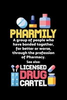 Pharmily: 6x9 Science Journal & Notebook 5x5 Graph Paper Gift For A Pharmacist B083XX4JG1 Book Cover