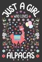 Just A Girl Who Loves Alpacas: Dot Grid Notebook Journal and Planner | Diary Size 6 x 9 | 110 Dotted Pages | Office Equipment | Calligraphy and Hand ... idea for Girls, Daughter or Granddaughter 1670653676 Book Cover