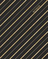 Notebook: Gold on Black Diagonal Pattern Cover with College Ruled Pages 1099084814 Book Cover