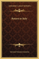 Return to Italy 1161450572 Book Cover