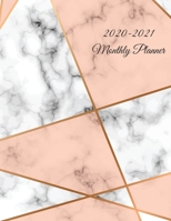2020-2021 Monthly Planner: 2020-2021 Two Year Monthly Planner, Marble Design, 24 Months Logbook Calendar Agenda Organizer Schedule Yearly Goals Monthly Task Checklist(102 Pages, 8.5"x11") Elegant Ethn 1700342193 Book Cover