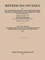 Metrische Studien: IV. Die Altschwedischen Upplandslagh Nebst Proben Formverwandter Germanischer Sagdichtung 3663153029 Book Cover