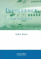 Insolvency: Law and Policy 0195512707 Book Cover